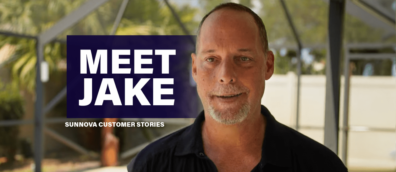 Sunnova solar and battery backup customer jake swank of florida